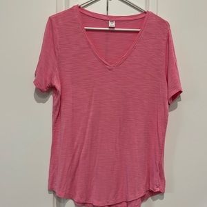 Pink old navy luxe tee